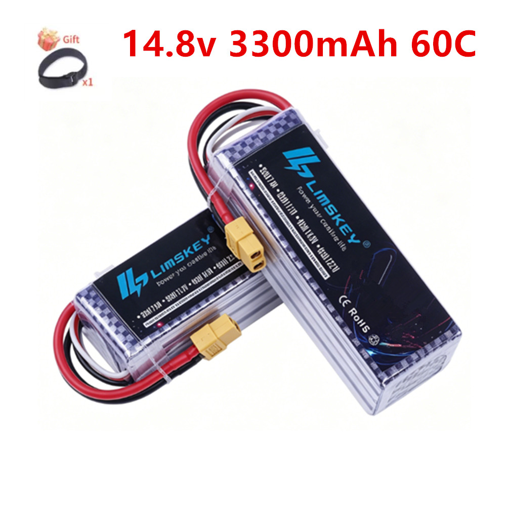 Rc Hobby Drone - Baterai LiPo 4S 14.8V 3300mAh 60C/80C