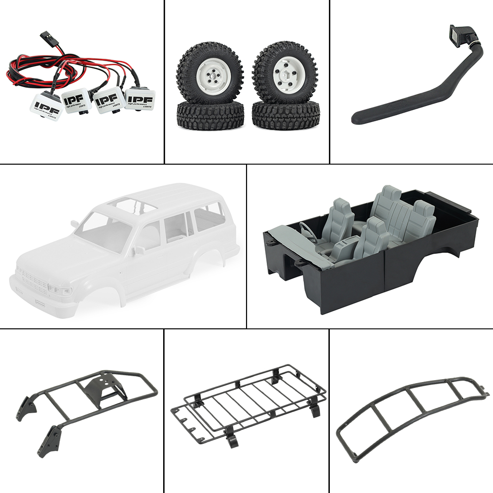 Rc Hobby Grade Crawler - LC80 Tubuh Keras Mount Rak Atap