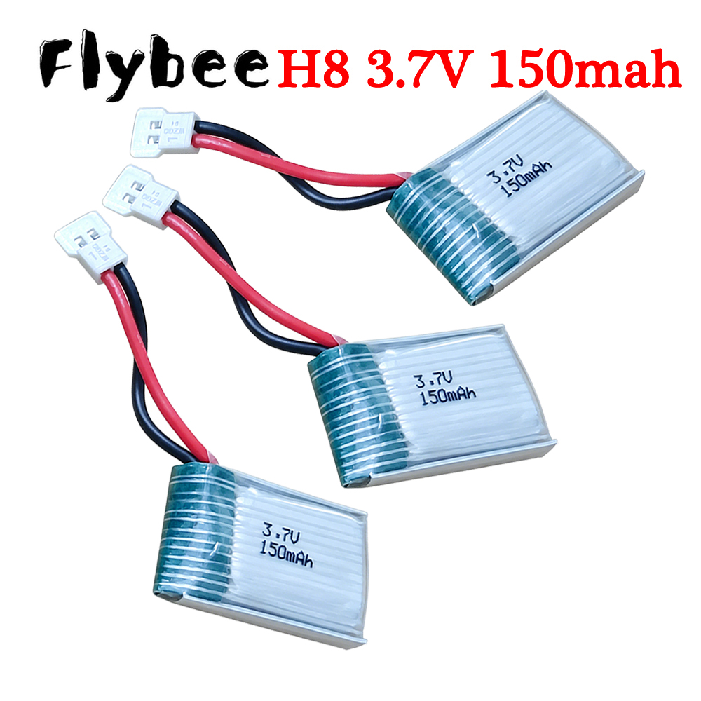 Rc Hobby Drone - Steker XH2.54, Baterai Lipo 3.7V 150mAh