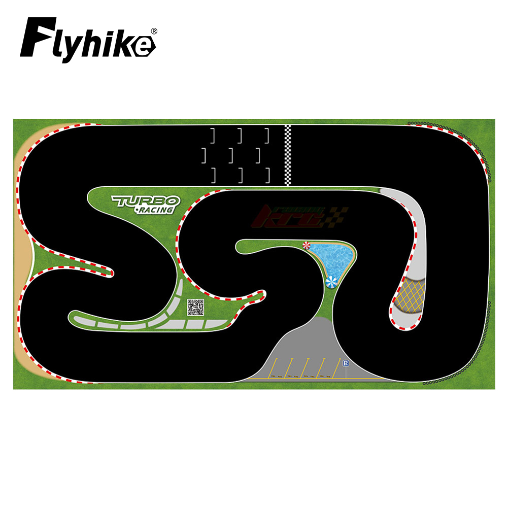 Rc Hobby Desk - Tikar karet balap Turbo portabel, 160x90cm