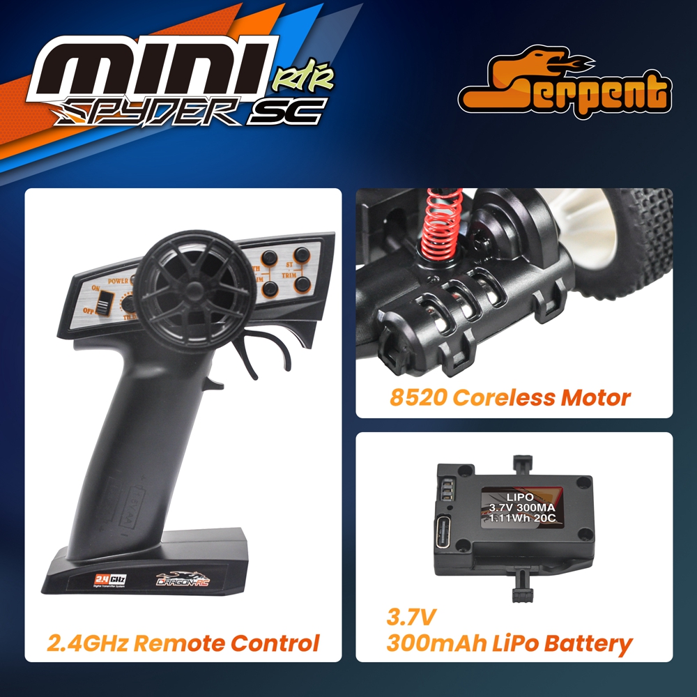 Mobil RC Mini Serpent 1/24 den - Rc Hobby Pro ulasan dan harga