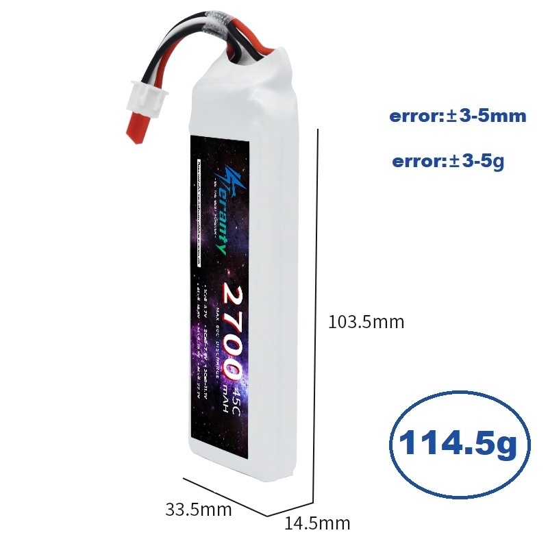 1/3 buah 2S 7.4V baterai Lipo  - Rc Hobby Drone ulasan dan harga