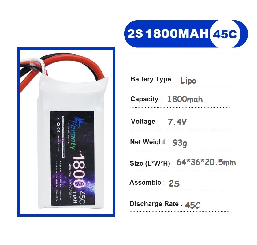 2 buah 7.4V Lipo 2S baterai 15 - Rc Hobby Drone ulasan dan harga