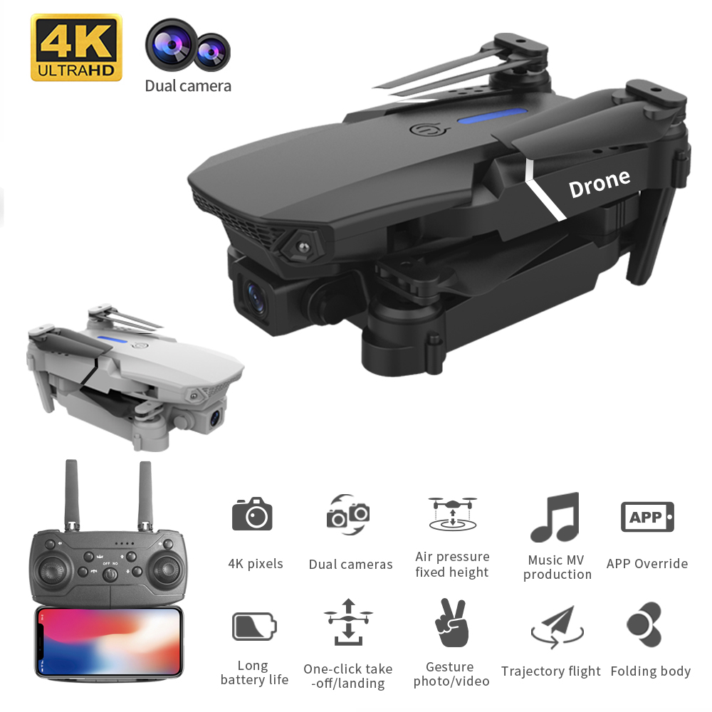 Drone Helikopter Mini E88 4k L - Eachine Drone E58 ulasan dan harga